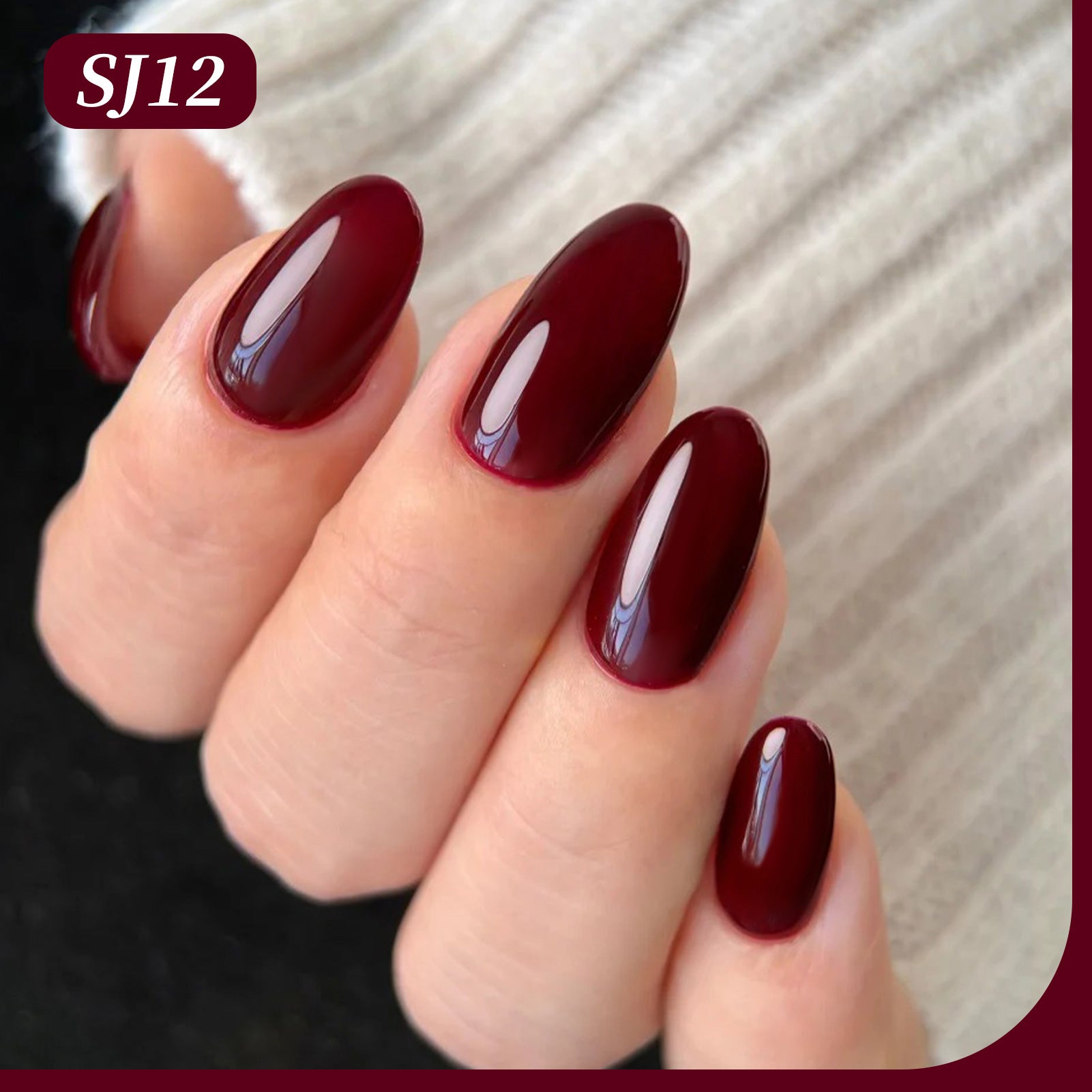 Color Nail Gel SJ12 Plum Rouge 15ml HEMA/TPO FREE