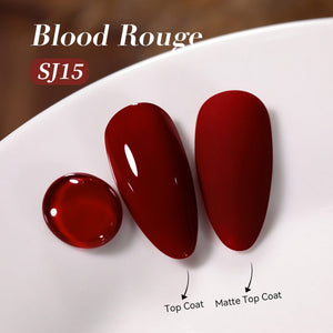 Color Nail Gel SJ15 Blood Rouge 15ml HEMA/TPO FREE Gel Nail Polish BORN PRETTY