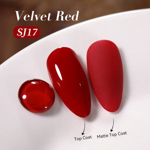 Color Nail Gel SJ17 Velvet Red 15ml HEMA/TPO FREE Gel Nail Polish BORN PRETTY
