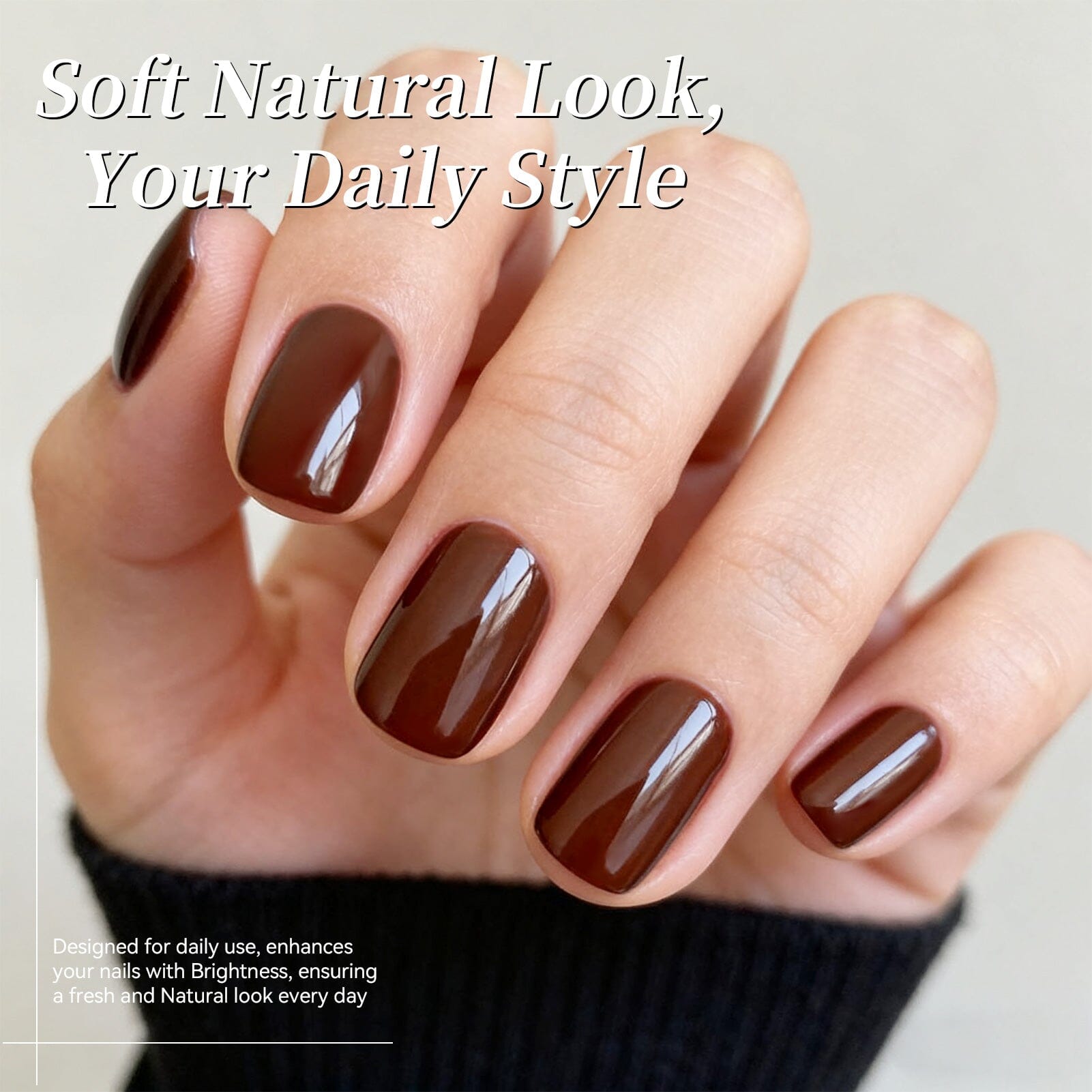 Color Nail Gel SJ05 Cocoa Brown 15ml HEMA/TPO FREE Gel Nail Polish BORN PRETTY