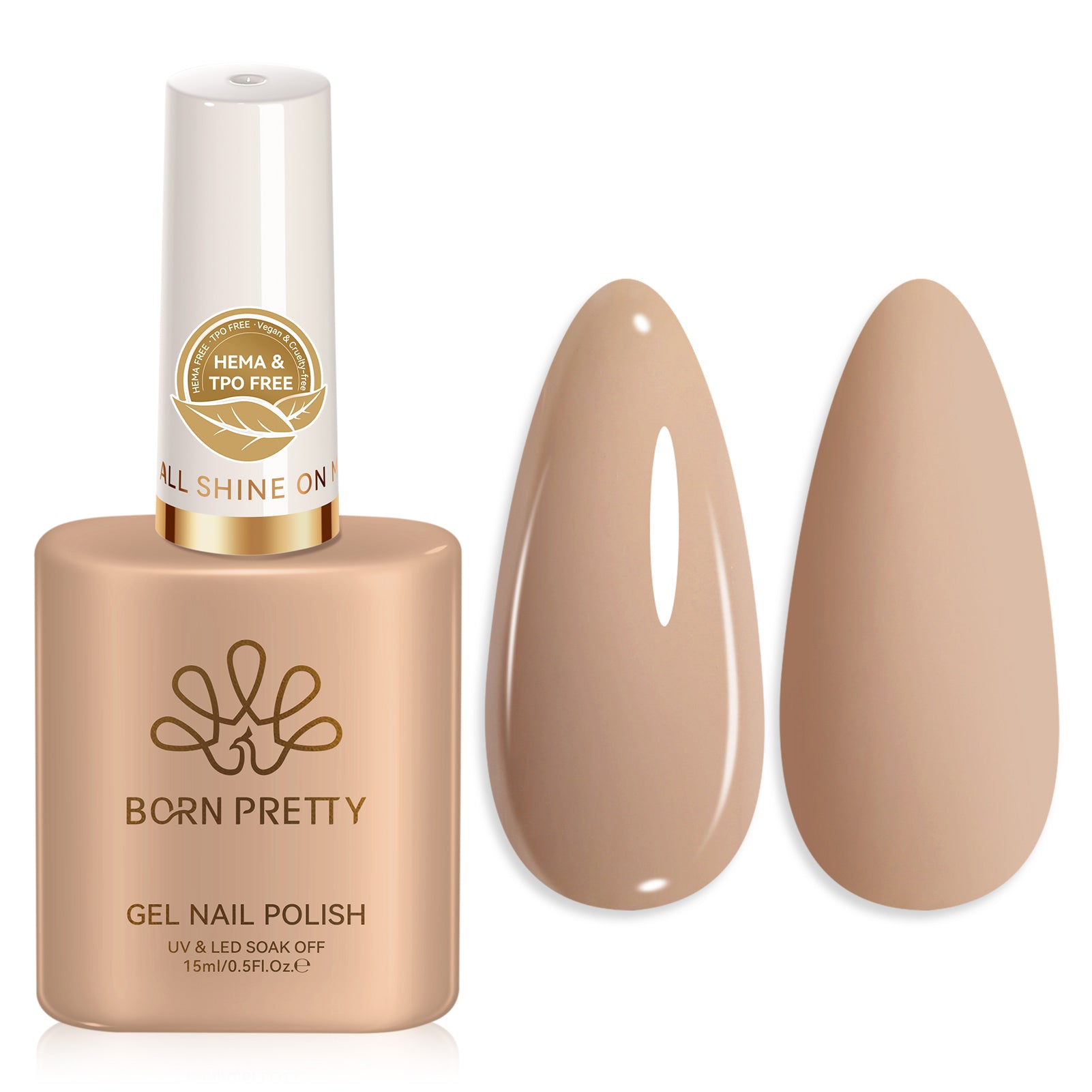 Color Nail Gel SJ10 Toffee Beige 15ml HEMA/TPO FREE