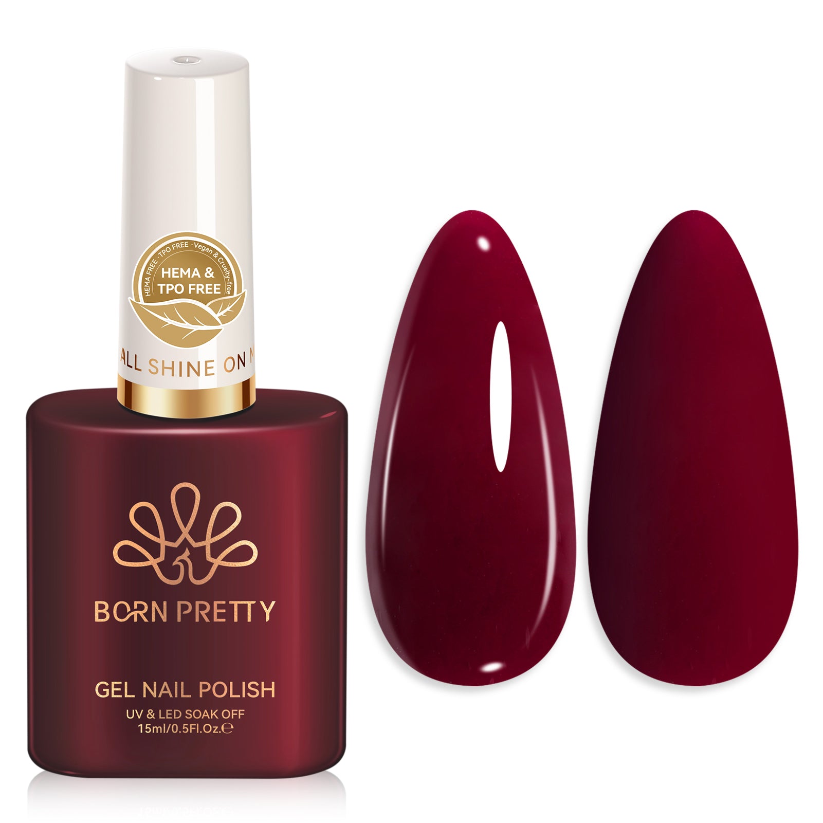 Color Nail Gel SJ12 Plum Rouge 15ml HEMA/TPO FREE