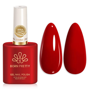 Color Nail Gel SJ16 Burnt Ruby 15ml HEMA/TPO FREE Gel Nail Polish BORN PRETTY