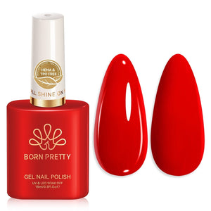 Color Nail Gel SJ18 Ruby Red 15ml HEMA/TPO FREE Gel Nail Polish BORN PRETTY