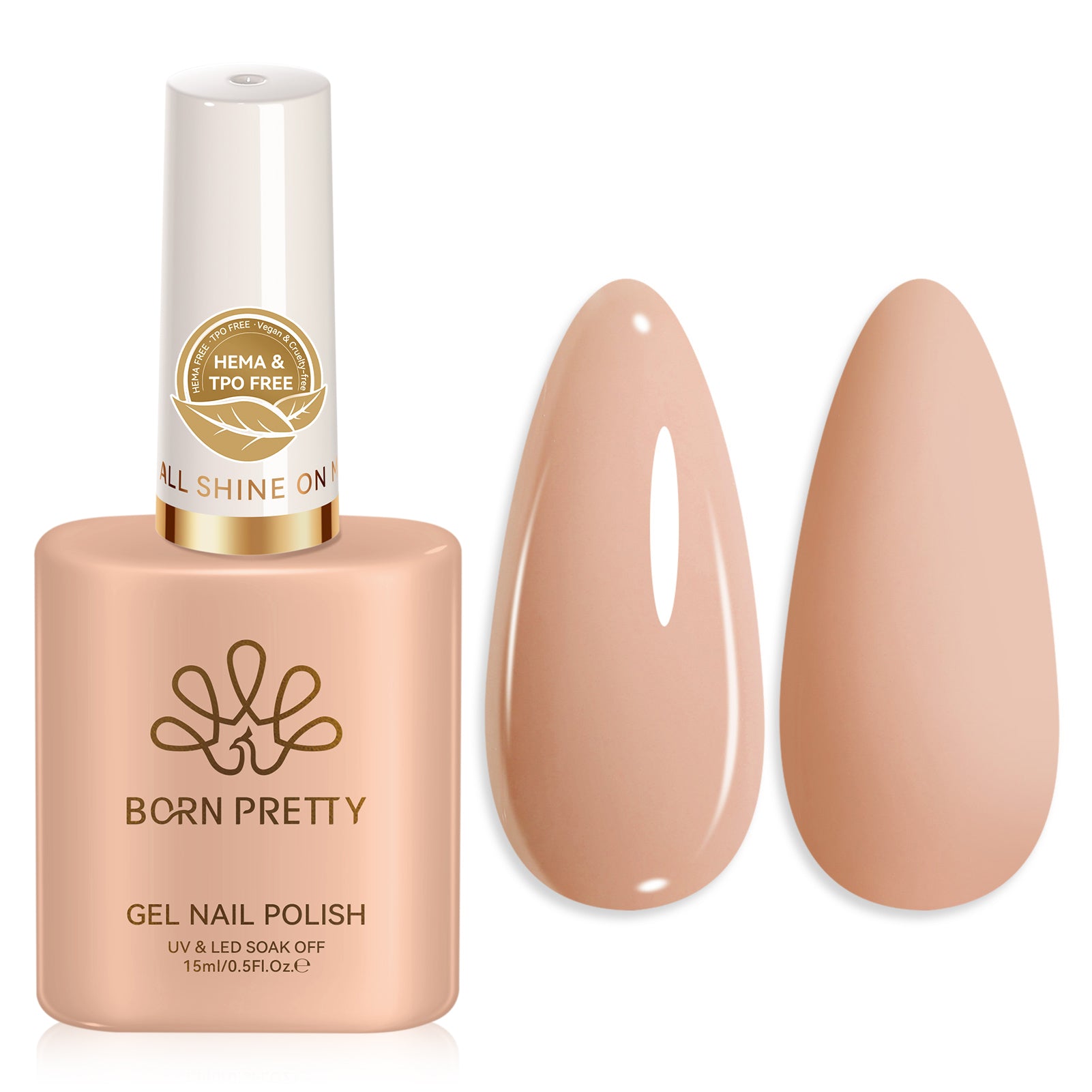 Color Nail Gel SJ09 Cream Nude 15ml HEMA/TPO FREE