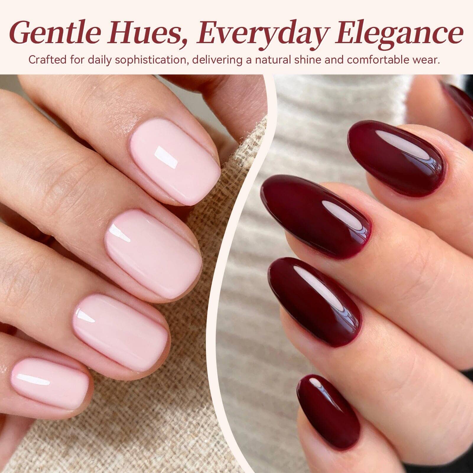 6 Colors Christmas Nail Gel 15ml HEMA/TPO FREE Gel Nail Polish BORN PRETTY