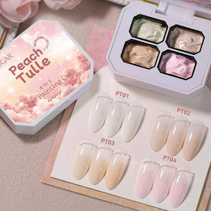 4 in 1 Pat Painting Gel Gel Nail Polish UR SUGAR Peach Tulle