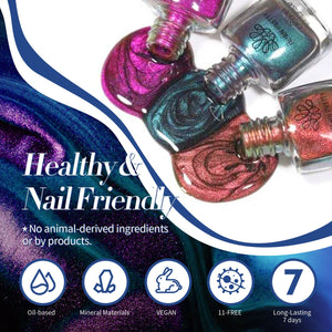 6 Colors Cat Magnetic Nail Polish Galactic Eye 6ml Nail Polish BORN PRETTY