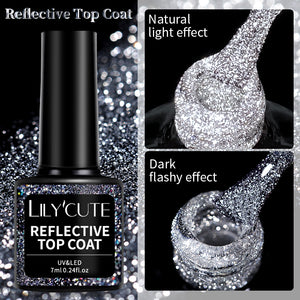 Reflective Top Coat 7ml Gel Nail Polish LILYCUTE