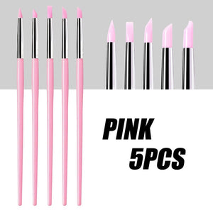 5pcs Silicon Pressing Pen Set Tools & Accessories No Brand Pink