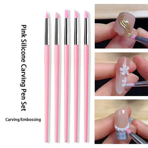 5pcs Silicon Pressing Pen Set Tools & Accessories No Brand