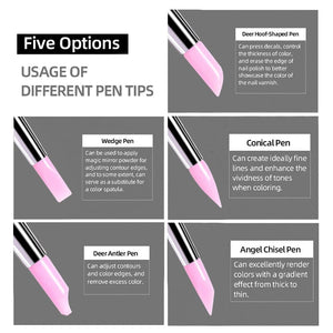 5pcs Silicon Pressing Pen Set Tools & Accessories No Brand