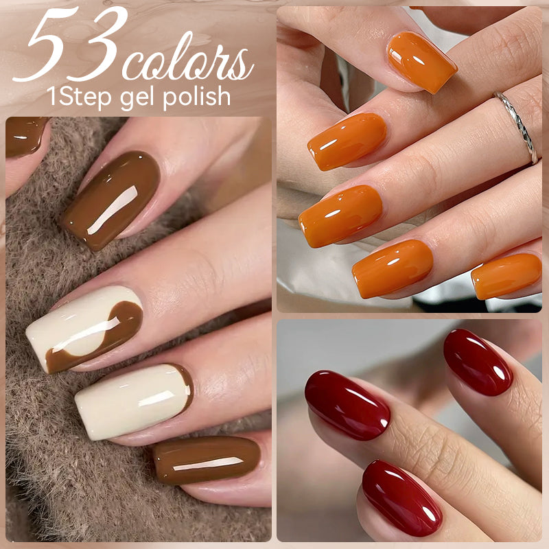 6 Colors 1 Step Gel Polish Set #01 15ml