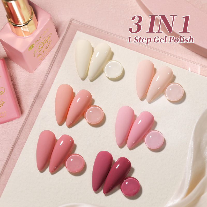 6 Colors 1 Step Gel Polish Set #06 15ml