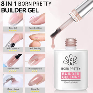 8 in 1 Builder Gel B10 15ml Gel Nail Polish BORN PRETTY