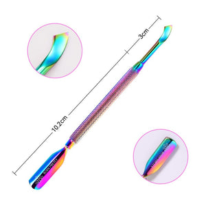 Colorful Stainless Steel Cuticle Pusher Tools & Accessories No Brand
