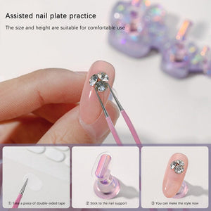 Pink Cat Claw Nail Stand Tools & Accessories No Brand