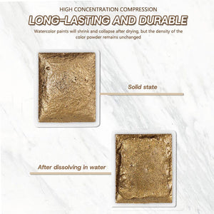 36 Colors Pearlescent Solid Watercolor Paint Nail Art No Brand