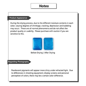 36 Colors Pearlescent Solid Watercolor Paint Nail Art No Brand