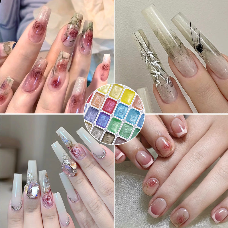 36 Colors Pearlescent Solid Watercolor Paint