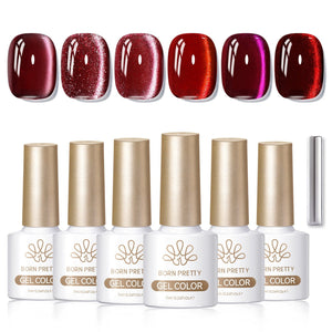 6 Colors Cat Magnetic Gel M30 Good Luck 7ml Gel Nail Polish BORN PRETTY