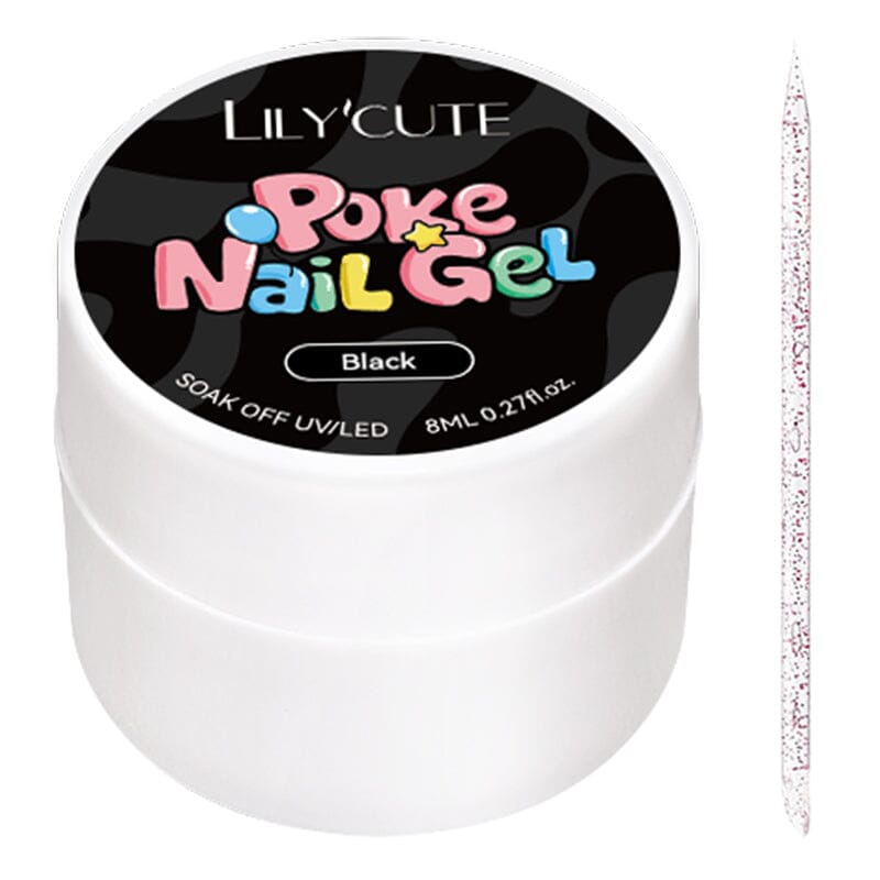 Poke Nail Gel Black 8ml Gel Nail Polish LILYCUTE