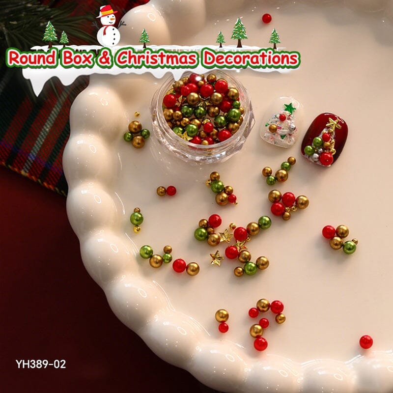 1 Box Christmas Nail Decorations YH389-02 Nail Art No Brand