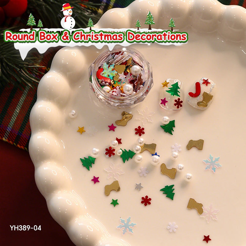 1 Box Christmas Nail Decorations YH389-04