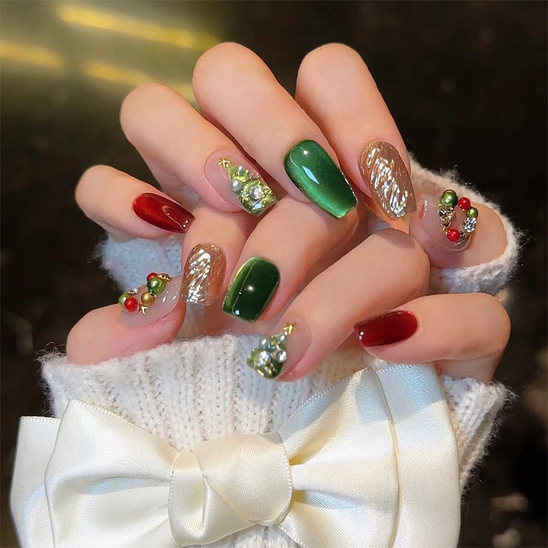 6 Grids Christmas Nail Decorations YH338-86
