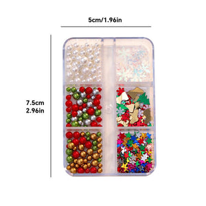 1 Box Christmas Nail Decorations YH389-01 Nail Art No Brand