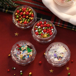 6 Grids Christmas Nail Decorations YH338-85 Nail Art No Brand
