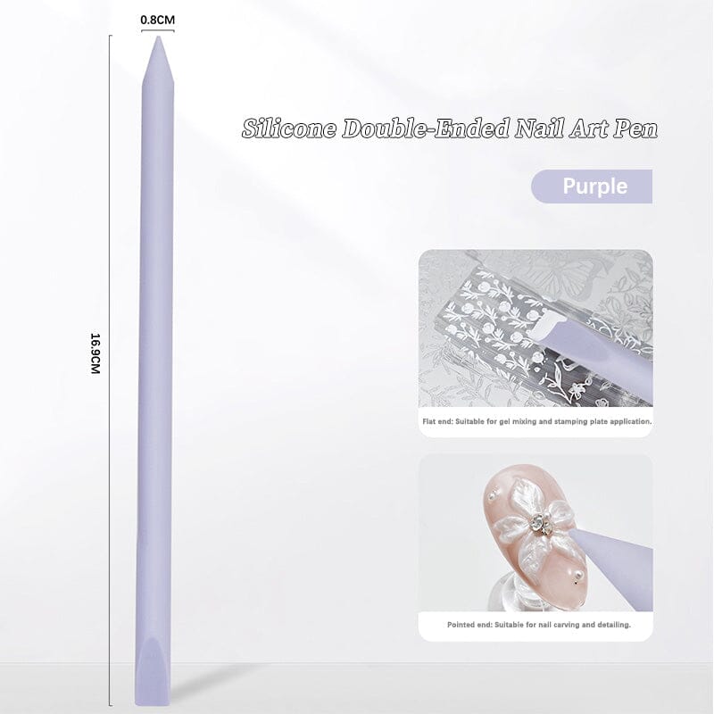 Purple Double-headed Silicone Rod Tools & Accessories No Brand