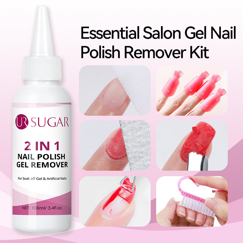 2 in 1 Nail Polish Gel Remover 100ml