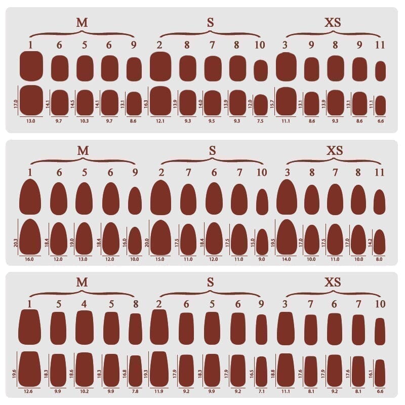 30pcs Red Short Squoval Press on Nails Nail Tips No Brand