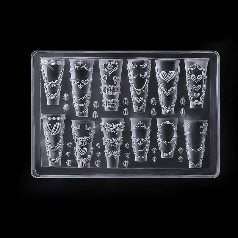 3D Silicone Nail Mold Bowknot #02 Tools & Accessories No Brand