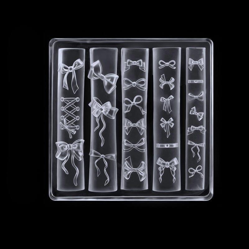 3D Silicone Nail Mold Bowknot #03 Tools & Accessories No Brand