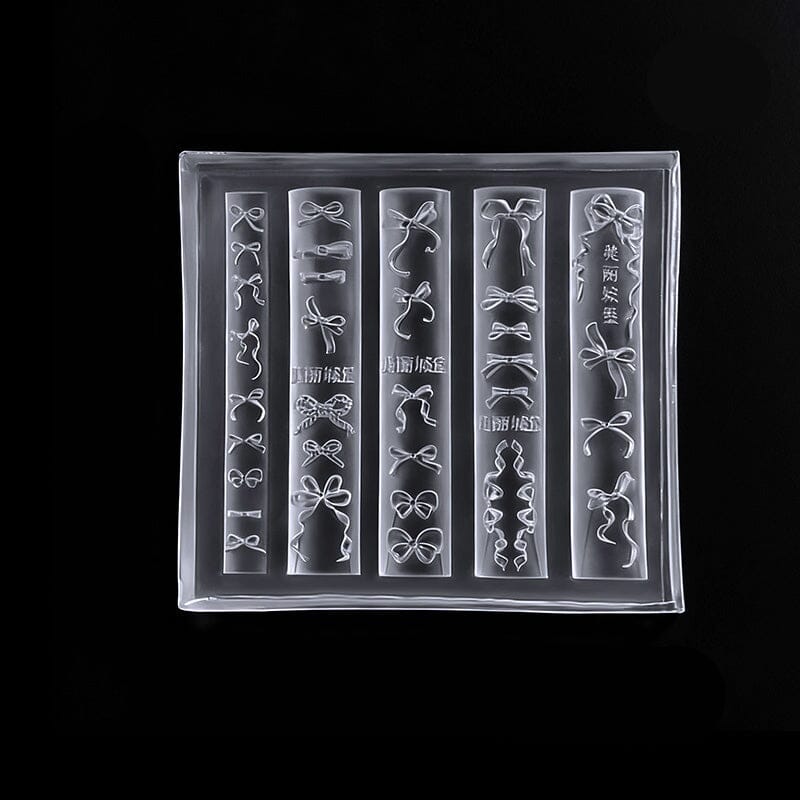 3D Silicone Nail Mold Bowknot #04 Tools & Accessories No Brand