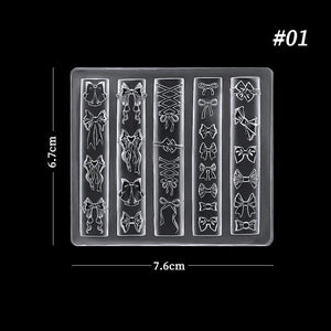 3D Silicone Nail Mold Bowknot #01 Tools & Accessories No Brand