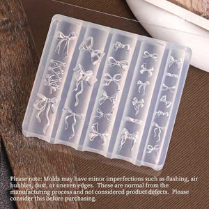 3D Silicone Nail Mold Bowknot #01 Tools & Accessories No Brand