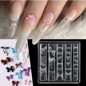 3D Silicone Nail Mold Bowknot #02 Tools & Accessories No Brand