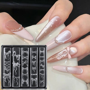 3D Silicone Nail Mold Bowknot #04 Tools & Accessories No Brand