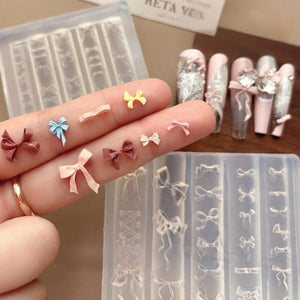 3D Silicone Nail Mold Bowknot #03 Tools & Accessories No Brand