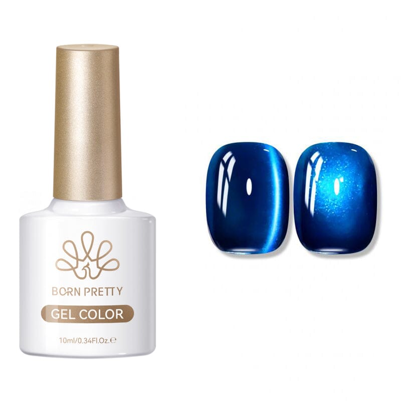 Crystal Cat Magnetic Gel MY376 Rhine Lake 10ml Gel Nail Polish BORN PRETTY