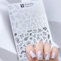 Leaf Line 3D Nail Sticker