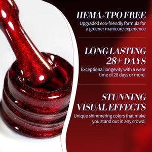 Cat Magnetic Gel MY377 Hot Ruby 15ml HEMA/TPO FREE Gel Nail Polish BORN PRETTY