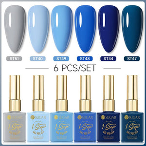 6 Colors 1 Step Gel Polish Set #05 15ml Gel Nail Polish UR SUGAR