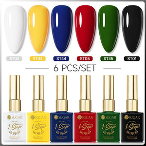 6 Colors 1 Step Gel Polish Set #07 15ml Gel Nail Polish UR SUGAR
