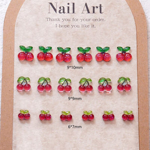 20pcs Cherry Nail Decorations Nail Art No Brand