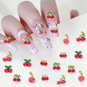 20pcs Cherry Nail Decorations Nail Art No Brand