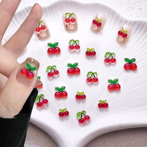 20pcs Cherry Nail Decorations Nail Art No Brand
